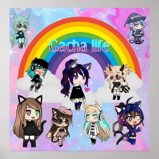 gacha life  anime pack poster (Front)