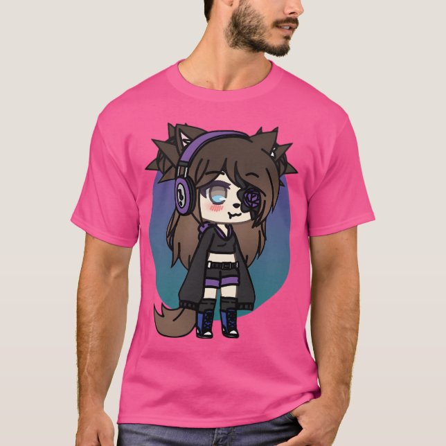 Gacha Life Series - Karin The Strange Goth Girl Wi T-Shirt (Front)