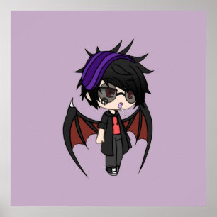 Gacha Life Series  Karl Chibi Vampire Boy Poster