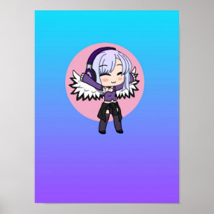Gacha Series Girl Naomi Luna cute Gacha Girl with Poster