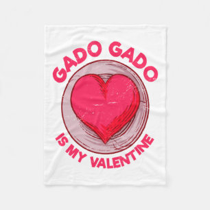 Gado Gado Is My Valentine Indonesian Salad Vegetar Fleece Blanket