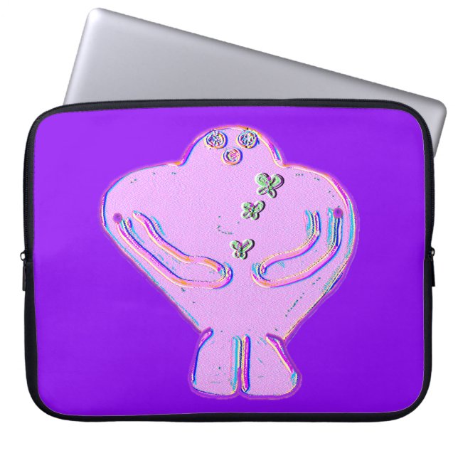 Gadol the Golem Laptop Sleeve (Front)