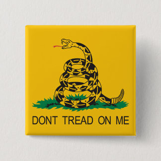 gadsden 15 cm square badge