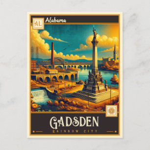 Gadsden, Alabama   Vintage Postcard