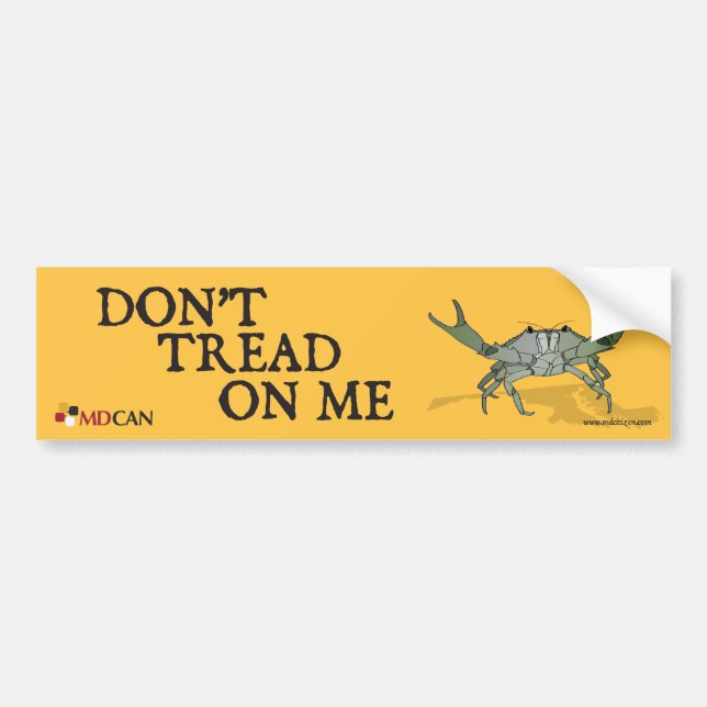 Gadsden Crab Bumper Sticker (Front)