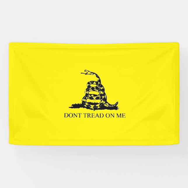 Gadsden 'DON'T TREAD ON ME' College Dorm Banner (Horizontal)