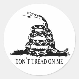 Gadsden - Don't Tread on Me Large Classic Round Sticker
