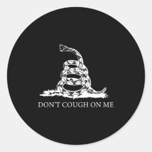 Gadsden Flag Dont Tread Don't Cough On Me Social D Classic Round Sticker