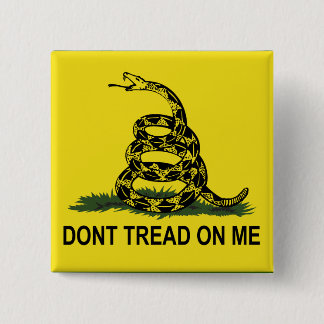 Gadsden Flag Dont Tread On Me 15 Cm Square Badge