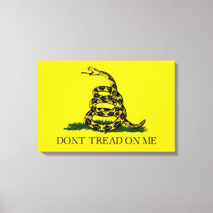 Gadsden Flag (Don't Tread on Me) (American Snake) Canvas Print