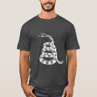 Gadsden Flag Don't Tread on Me Black and White