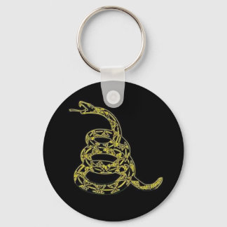 Gadsden Flag, Dont Tread On Me, Black Key Ring