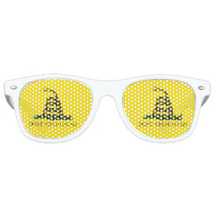 Gadsden Flag - Don't Tread On Me - Coiled Snake Retro Sunglasses