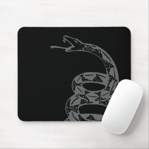 Gadsden Flag Don't Tread on Me Grey Mouse Pad