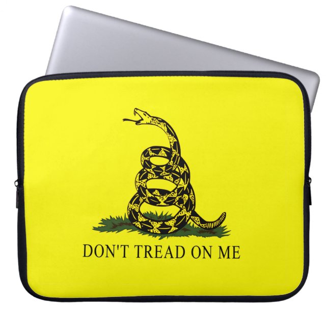 Gadsden Flag Dont Tread On Me Laptop Sleeve (Front)
