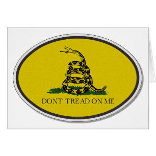 Gadsden Flag Dont Tread On Me Oval Design