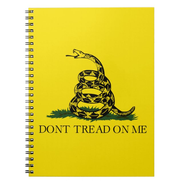 Gadsden Flag (Don't Tread on Me) (Snake Flag) Notebook (Front)