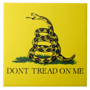 Gadsden Flag (Don't Tread on Me) (Snake Flag) Tile