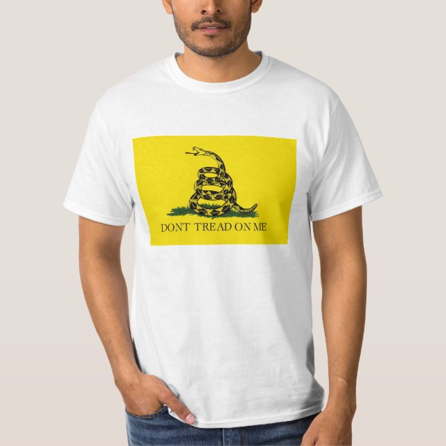Gadsden Flag Dont Tread on Me T-Shirt (Front)