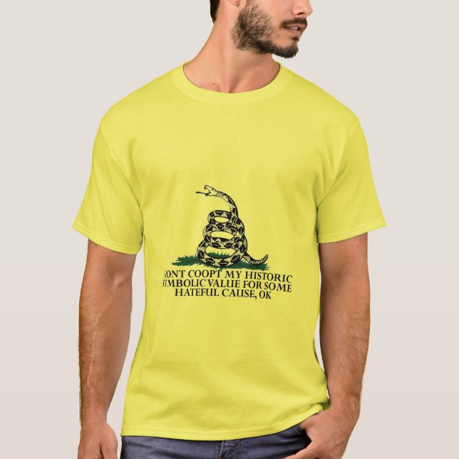 Gadsden Flag Meaning Defended T-Shirt (Front)
