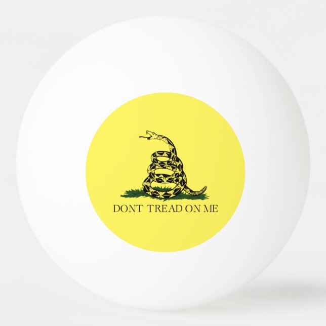 Gadsden Flag Ping Pong Ball (Front)