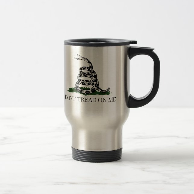 Gadsden Flag Travel Mug (Right)