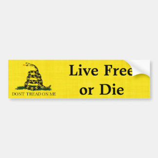 Gadsden - Live Free or Die Bumper Sticker