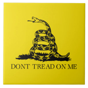 Gadsden Rattlesnake Flag: Revolutionary War 1776 Tile