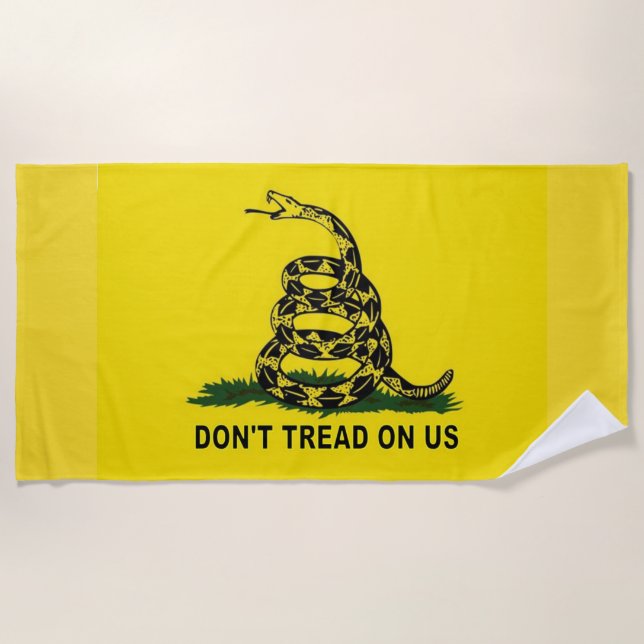 GADSEN FLAG BEACH TOWEL (Front)