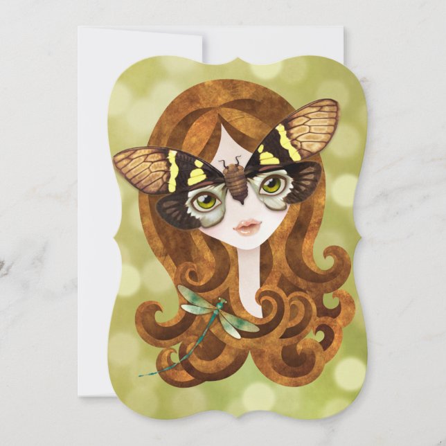Gaeana Cicada Fairy Princess Invitation (Front)