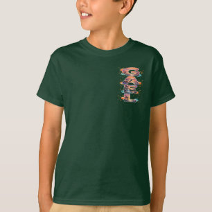 GAEL – Tropical Sunset Letter Art Vibrant Island T-Shirt