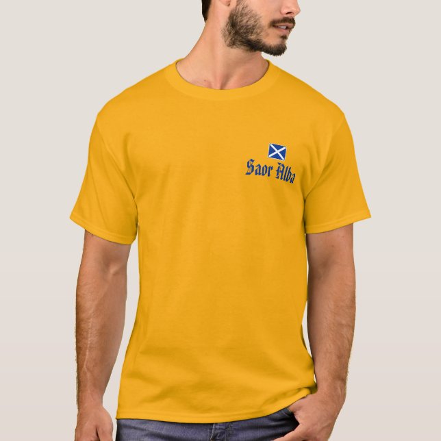 Gaelic Saor Alba Scottish Independence Tee (Front)