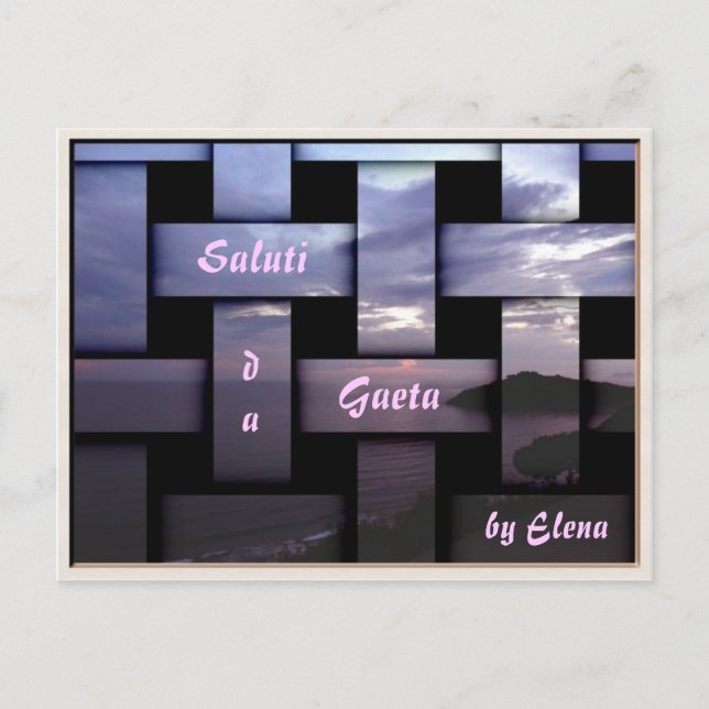Gaeta Sea View Mosaic Postcard (Front)
