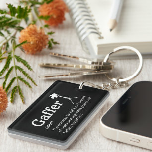Gaffer Definition - Funny Film Crew Key Ring