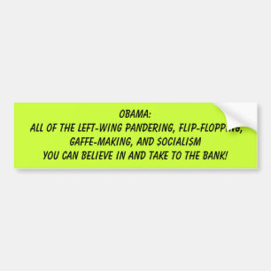 GAFFES & FLIP-FLOPS!! BUMPER STICKER