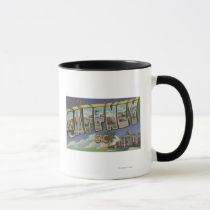 Gaffney, South Carolina - Large Letter Scenes Mug