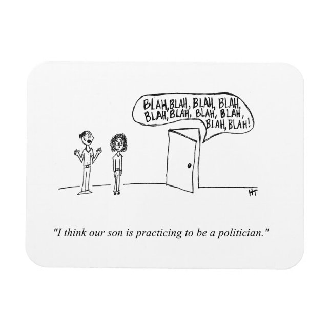 Gag Cartoon Flexible Magnet (Horizontal)