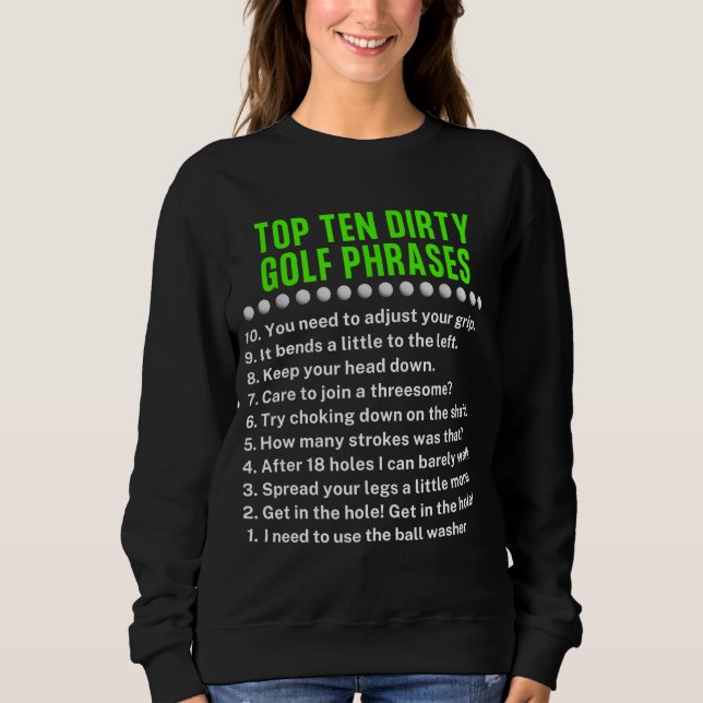 Gag Golf Ideas Golf For Dad Funny Golf For Men Tee (Front)