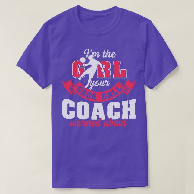 Gaga Ball Dodgeball Gaga Girl Coach Player Team  T-Shirt (Design Front)