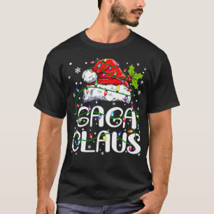 Gaga Claus  Christmas Lights Pajama Family Matchin T-Shirt