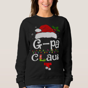 Gaga Claus Leopard Christmas Pajama Santa Gift For Sweatshirt