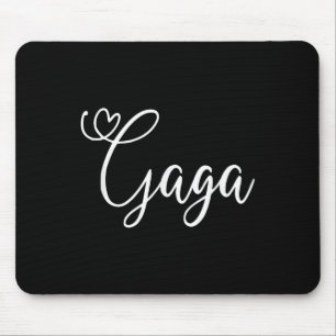 Gaga Cute Heart Grandma Mouse Pad