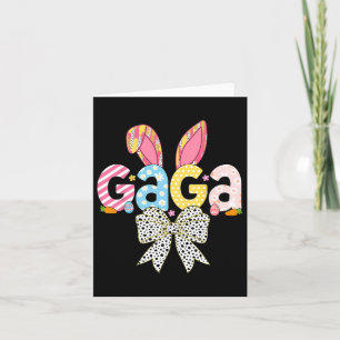 Gaga Easter Bunny Coquette Bow Women Girls Happy E Card