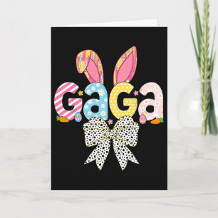 Gaga Easter Bunny Coquette Bow Women Girls Happy E Card