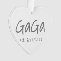GaGa Established Date Personalised Acrylic