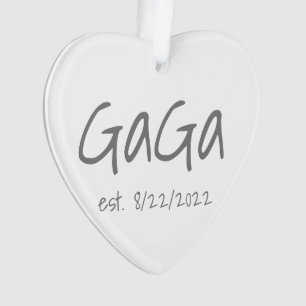 GaGa Established Date Personalised Acrylic Ornament
