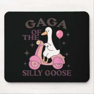Gaga Goose On The Loose Funny Birthday Matching Fa Mouse Pad