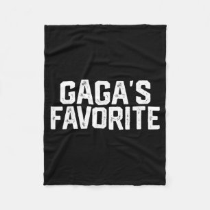 Gaga’s Favorite Funny Grandparent Granhild Vintage Fleece Blanket