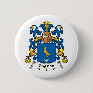 Gagnon Family Crest 6 Cm Round Badge
