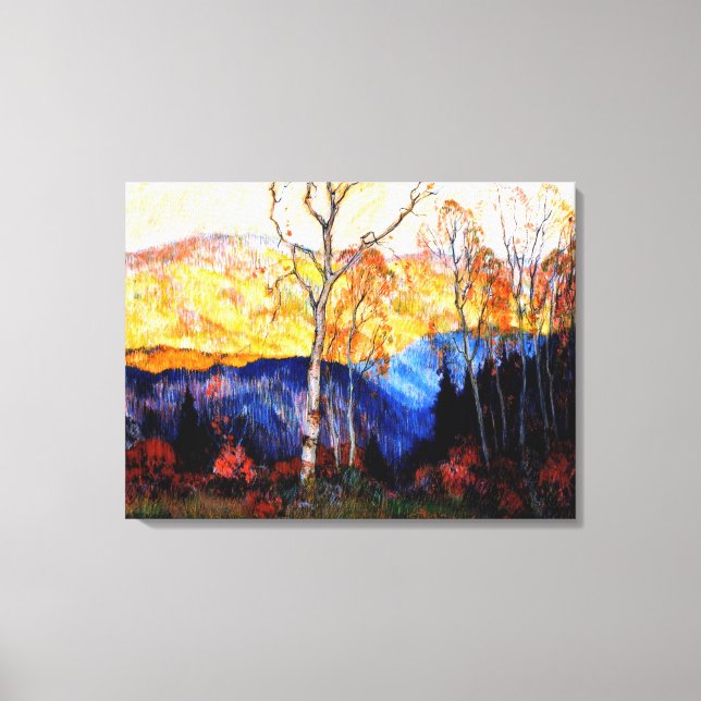 Gagnon - Golden Autumn, Laurentians Canvas Print (Front)